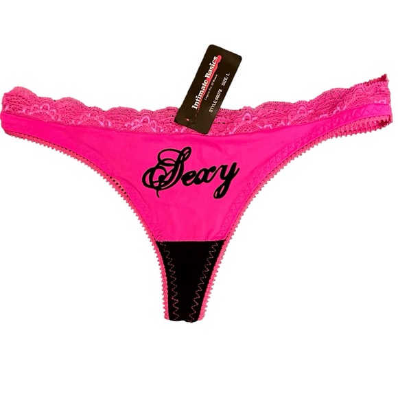 Intimate Basics Other - 🆕 Sexy Hot Pink Thong - Size Large
